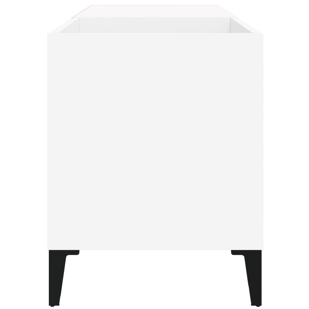 Hifi-benk hvit 84,5x38x48 cm konstruert tre