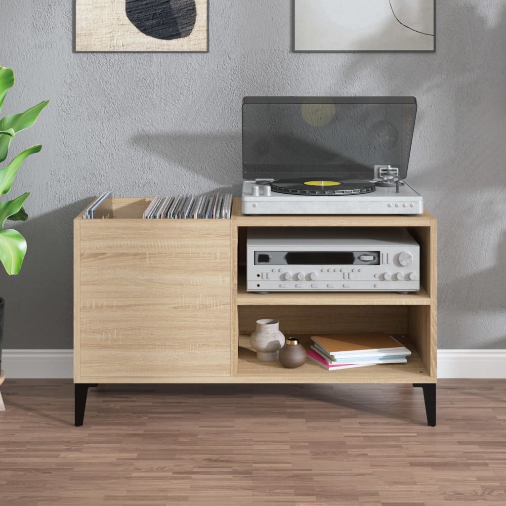 Hifi-benk sonoma eik 84,5x38x48 cm konstruert tre