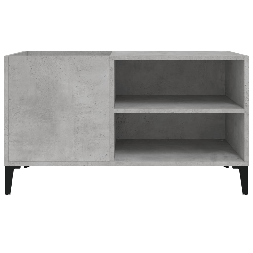 Hifi-benk betonggrå 84,5x38x48 cm konstruert tre