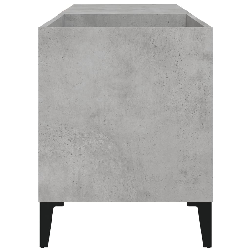 Hifi-benk betonggrå 84,5x38x48 cm konstruert tre