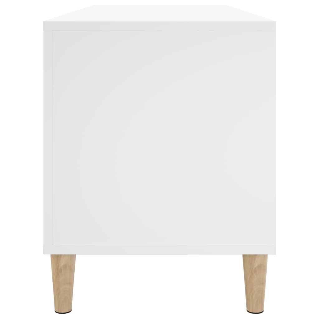 Hifi-benk hvit 100x38x48 cm konstruert tre
