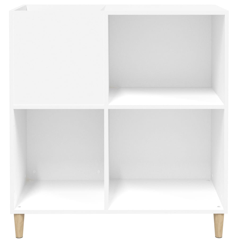 Hifi-benk hvit 84,5x38x89 cm konstruert tre