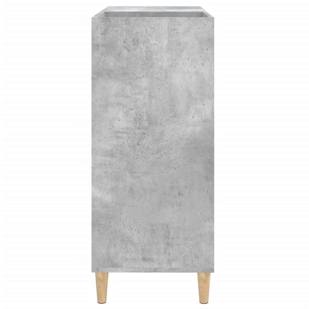 Hifi-benk betonggrå 84,5x38x89 cm konstruert tre