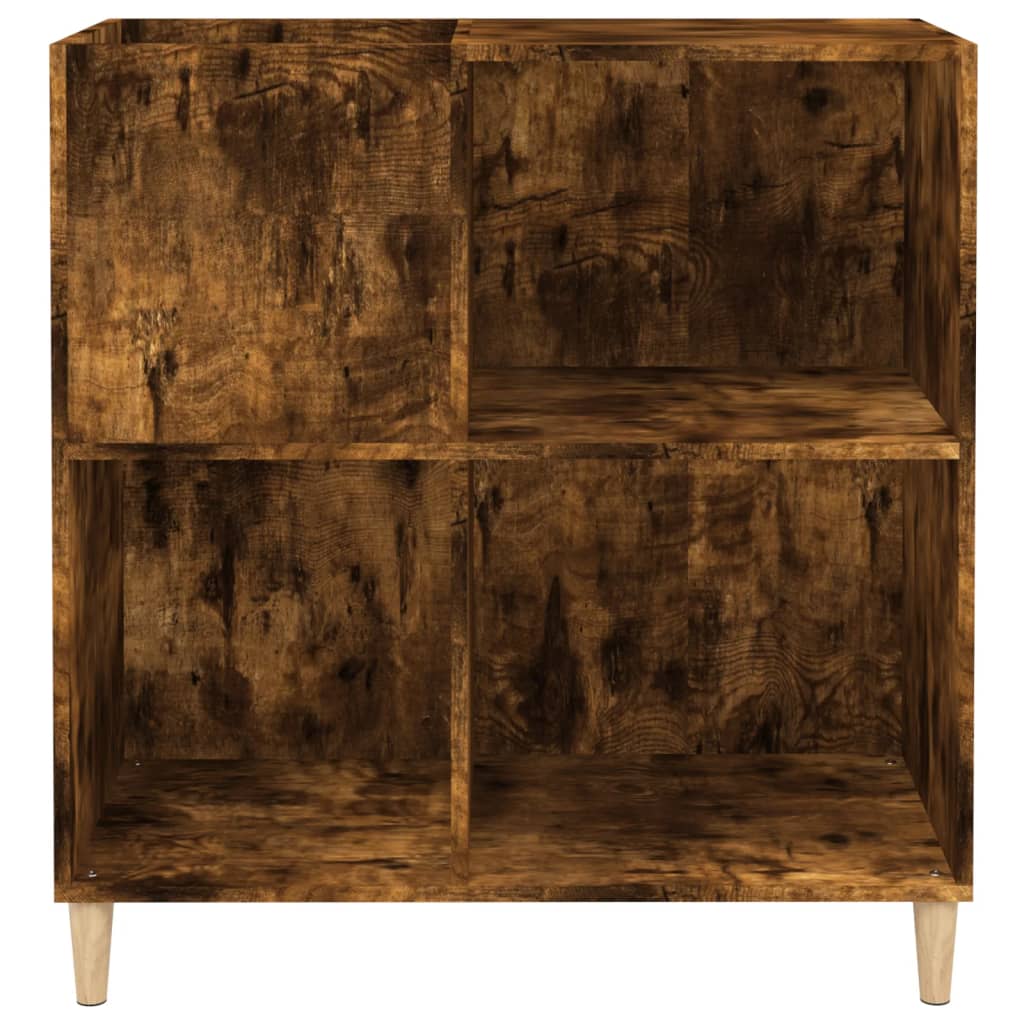 Hifi-benk røkt eik 84,5x38x89 cm konstruert tre