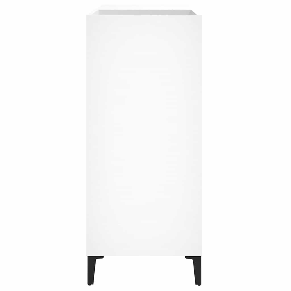 Hifi-benk hvit 84,5x38x89 cm konstruert tre