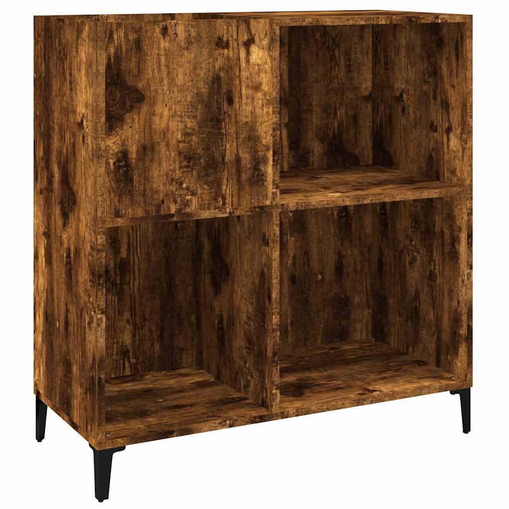 Hifi-benk røkt eik 84,5x38x89 cm konstruert tre
