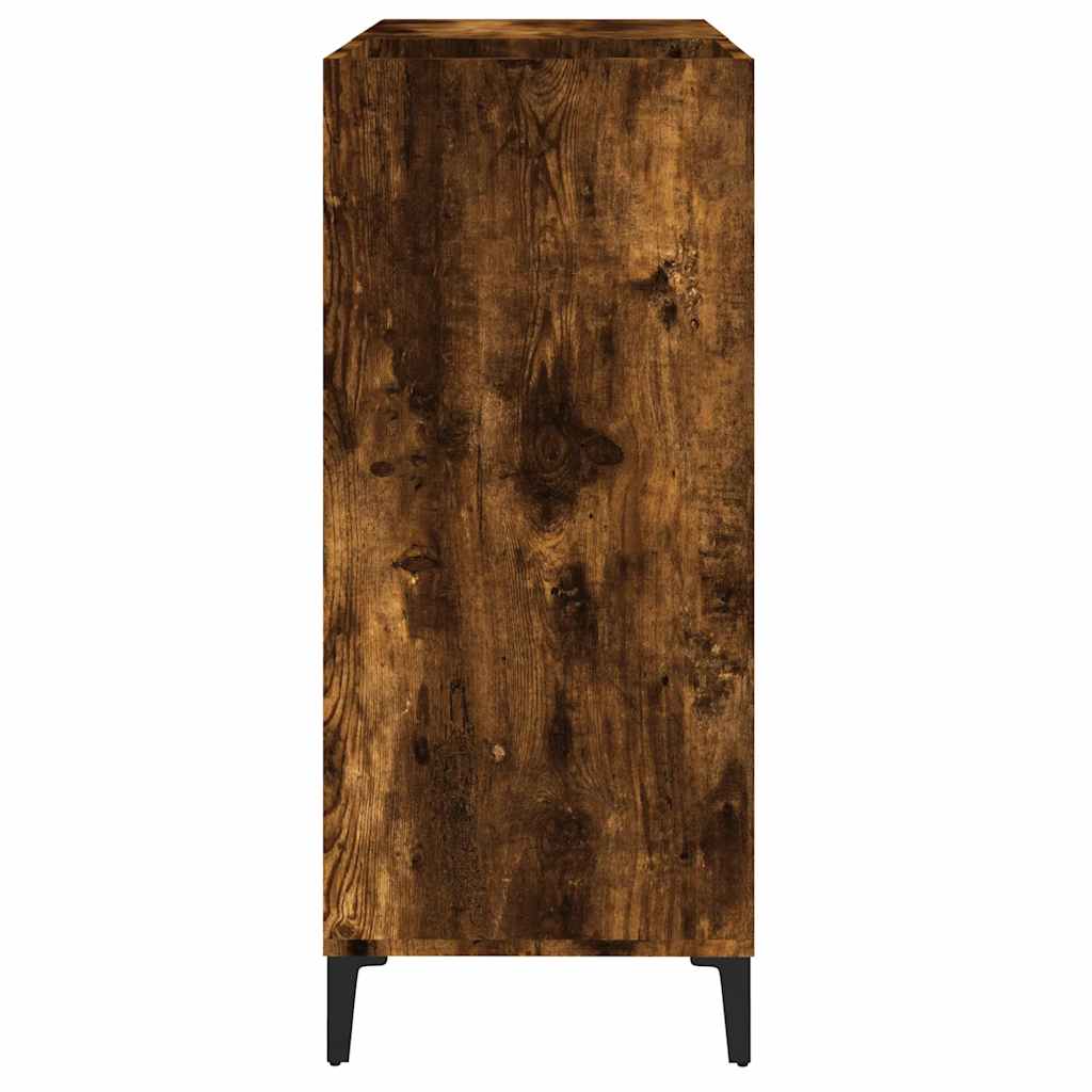 Hifi-benk røkt eik 84,5x38x89 cm konstruert tre