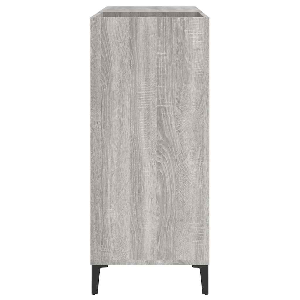Hifi-benk grå sonoma 84,5x38x89 cm konstruert tre