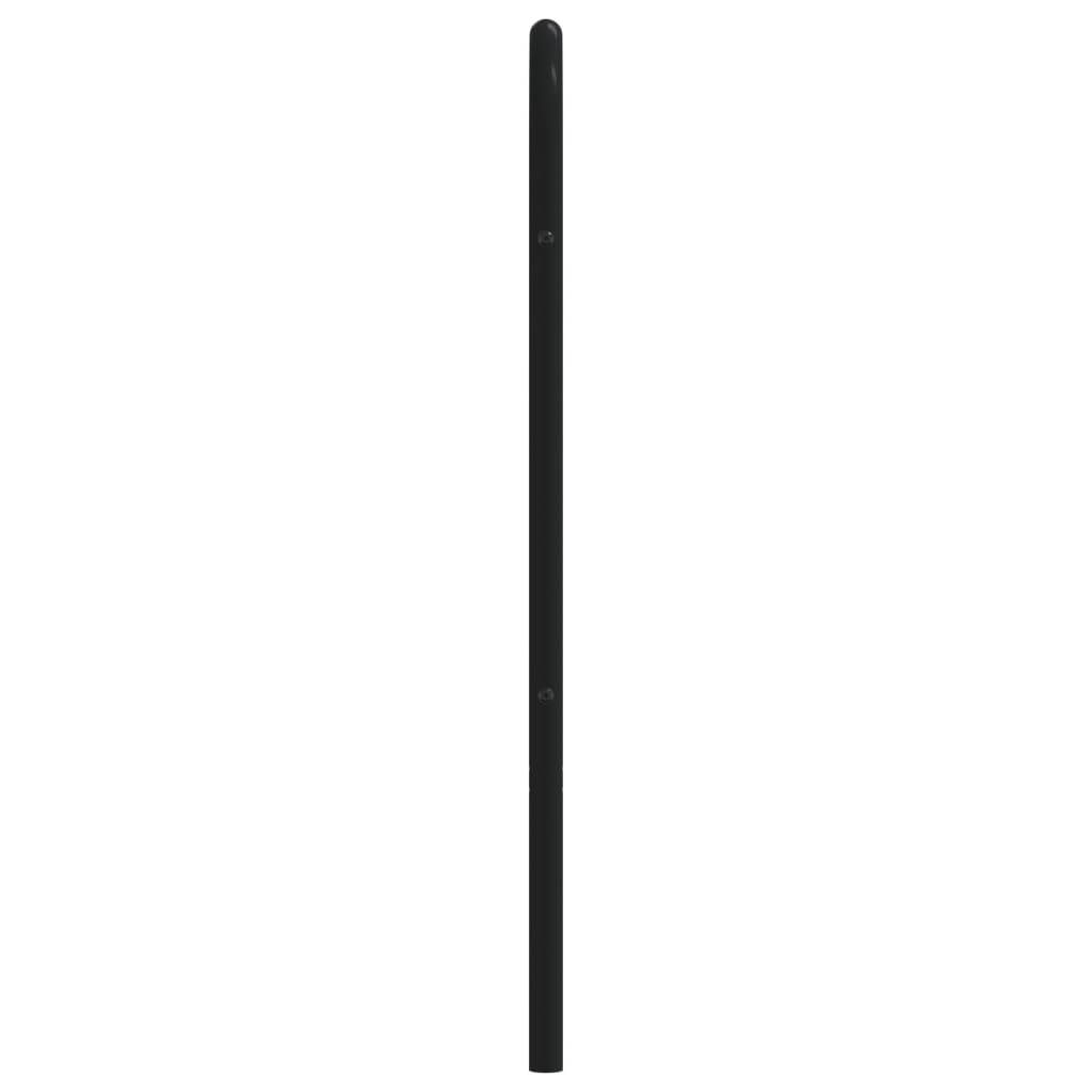 Utskiftbar sengegavl i metall svart 75 cm