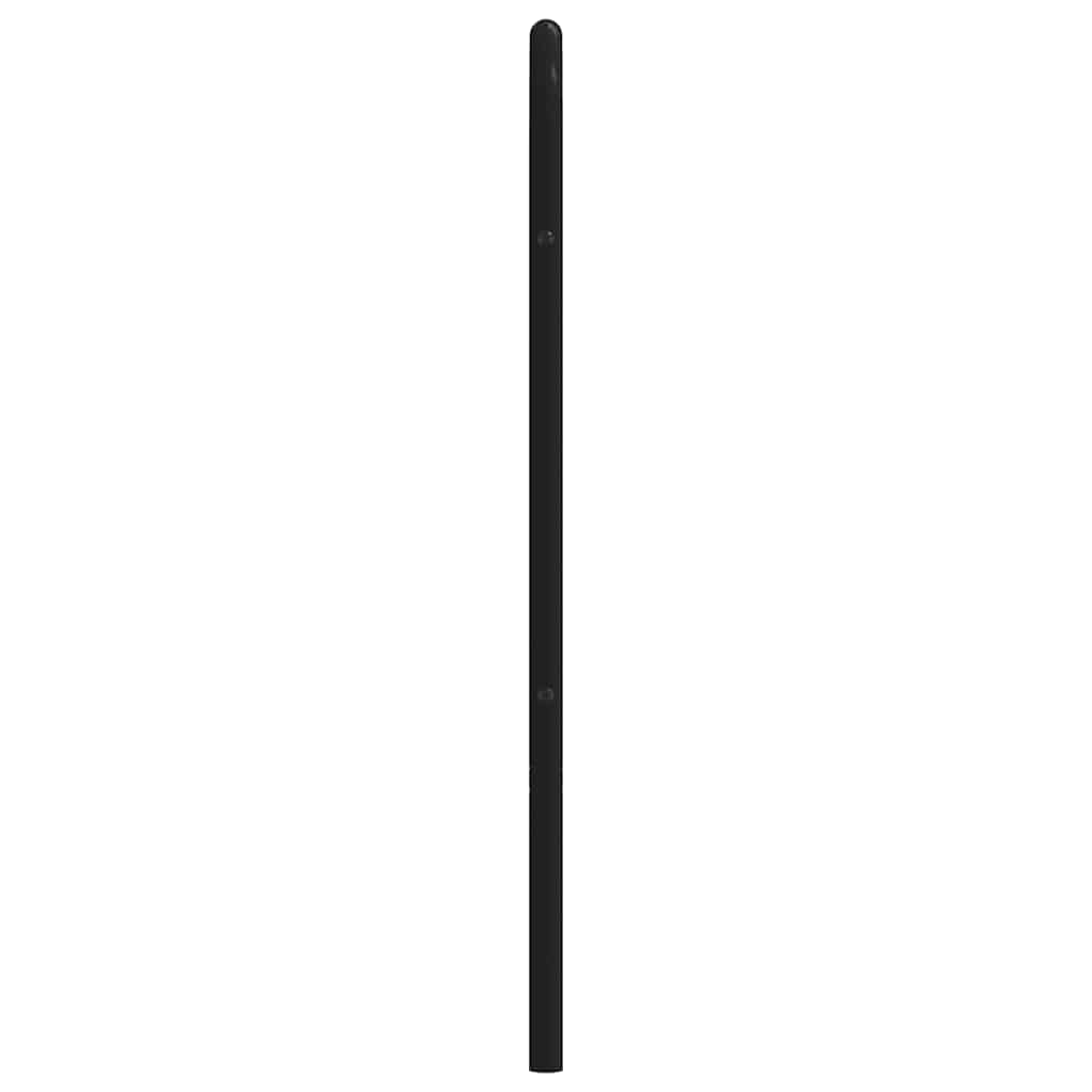 Utskiftbar sengegavl i metall svart 150 cm vidaXL