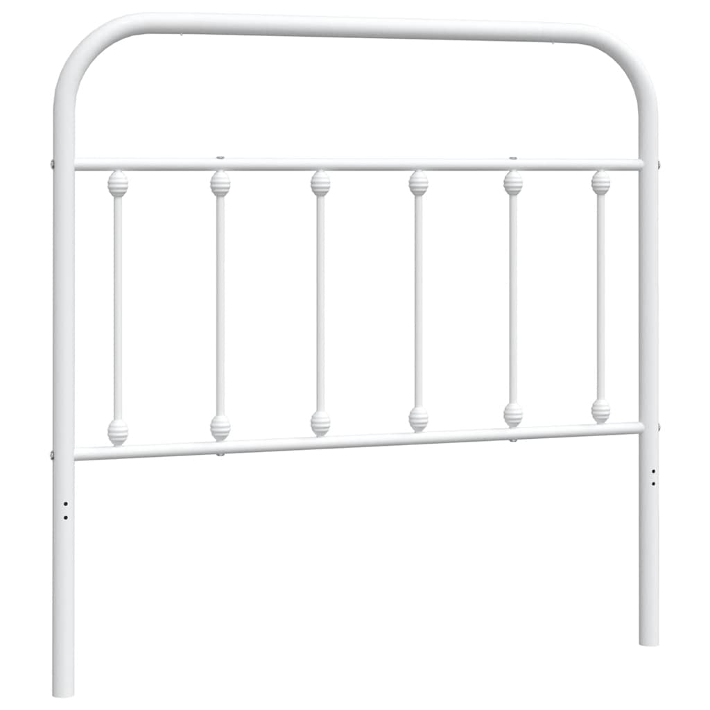 Utskiftbar sengegavl i metall hvit 100 cm
