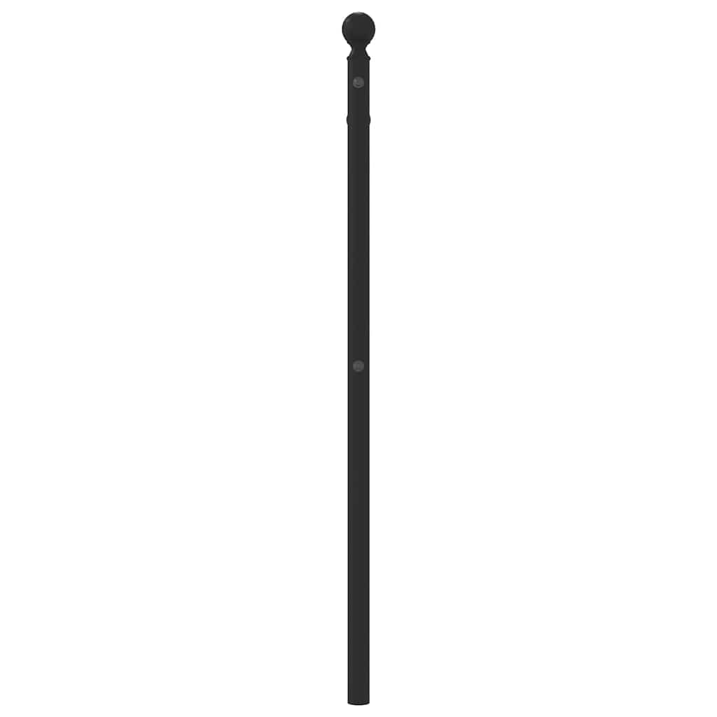 Utskiftbar sengegavl i metall svart 100 cm