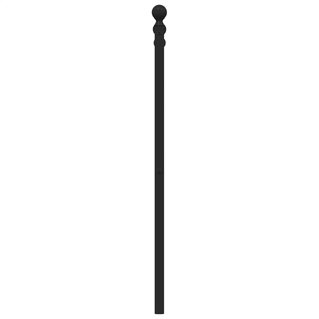 Utskiftbar sengegavl i metall svart 90 cm vidaXL
