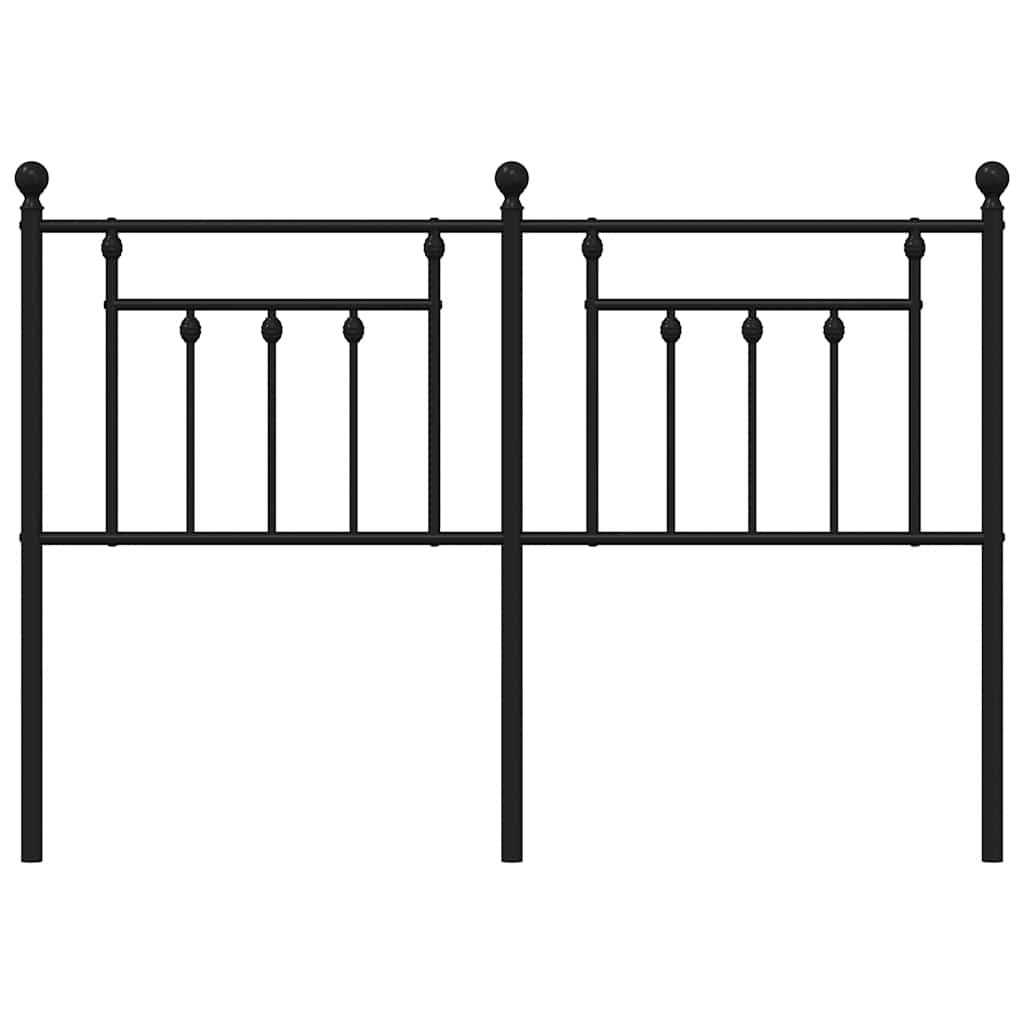 Utskiftbar sengegavl i metall svart 150 cm