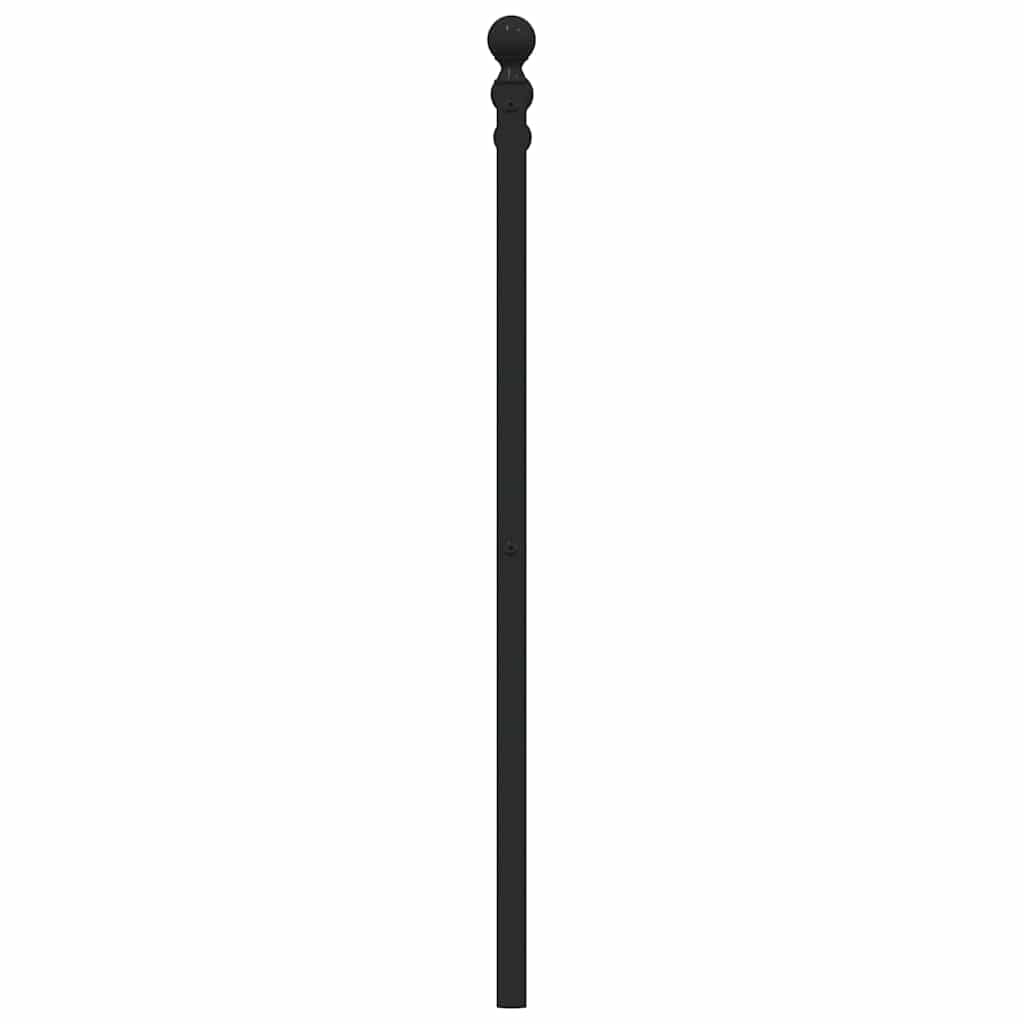 Utskiftbar sengegavl i metall svart 150 cm