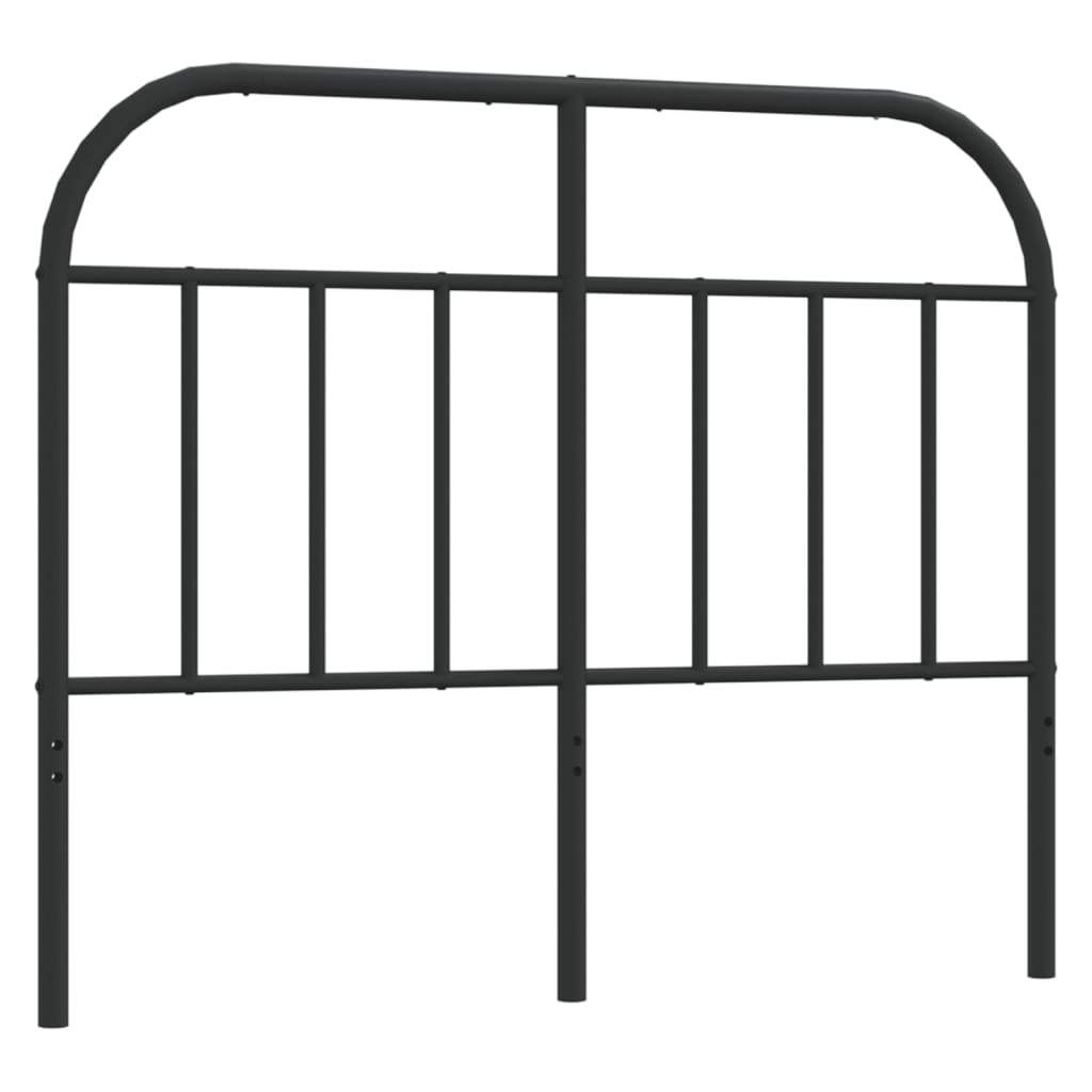 Utskiftbar sengegavl i metall svart 120 cm