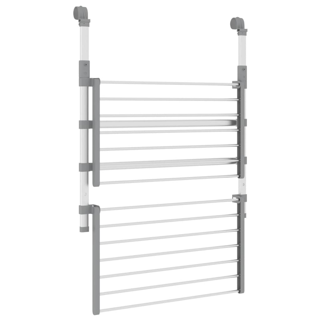 Tørkestativ for balkong 54x25x42 cm aluminium