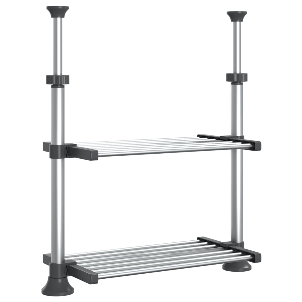Kjøkkenhylle 50x25x(50-70) cm aluminium