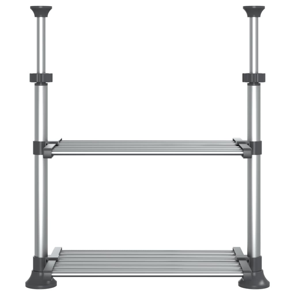 Kjøkkenhylle 50x25x(50-70) cm aluminium