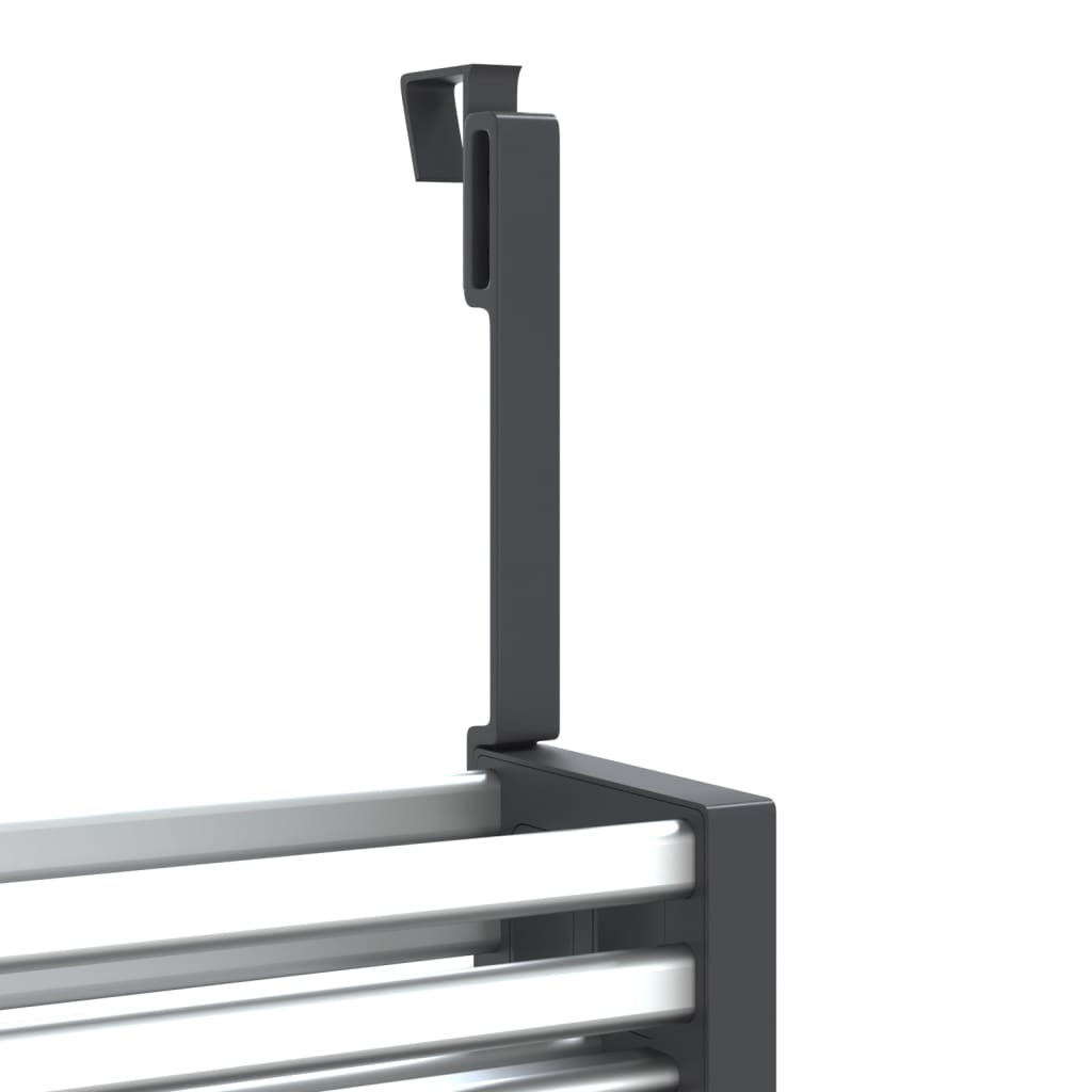 Hylle til skapdør 34x12x26 cm aluminium