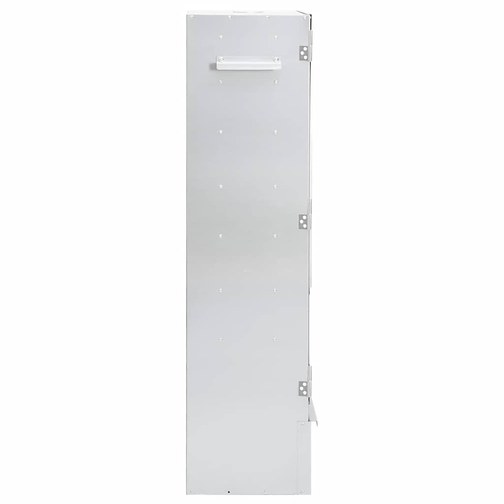 Røykgrill med treflis 44,5x29x110 cm galvanisert stål vidaXL