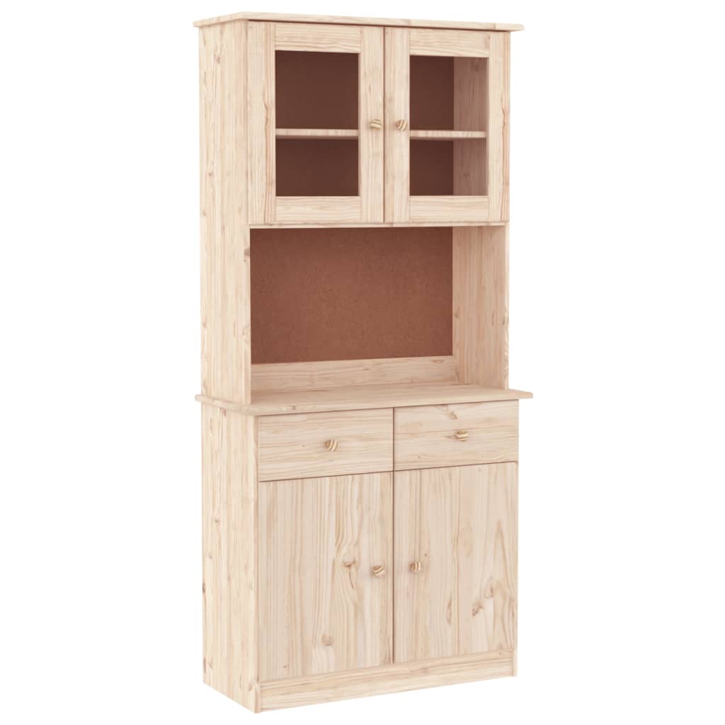 Highboard ALTA 77x35x165 cm heltre furu
