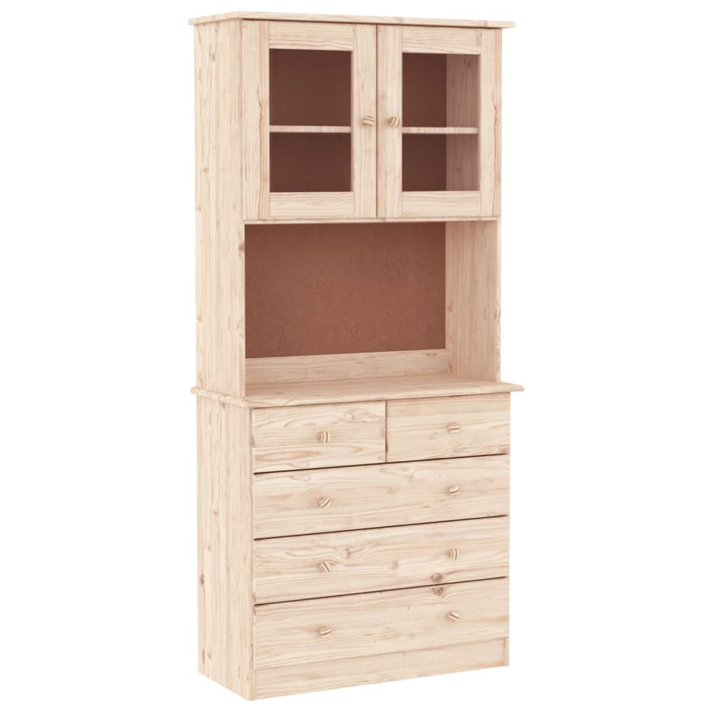 Highboard ALTA 77x35x165 cm heltre furu