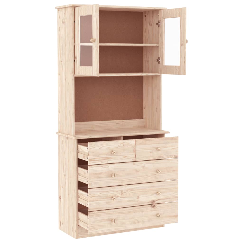Highboard ALTA 77x35x165 cm heltre furu