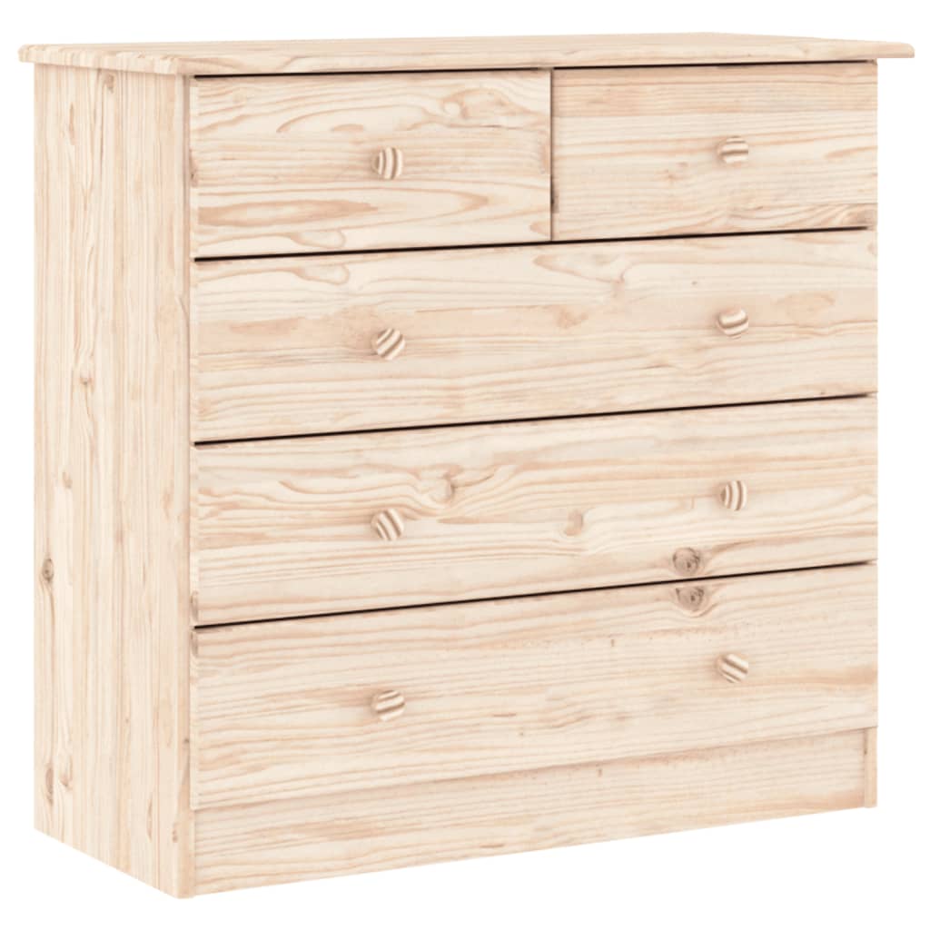 Highboard ALTA 77x35x165 cm heltre furu
