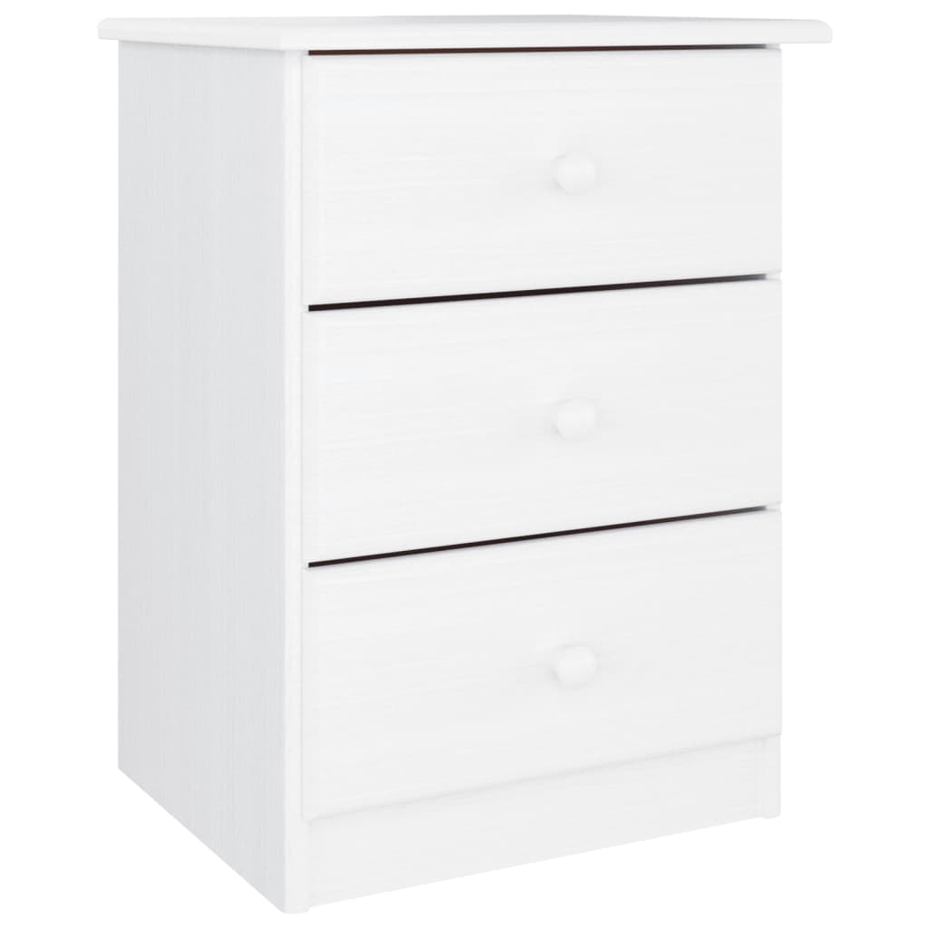 Nattbord ALTA hvit 41x35x55,5 cm heltre furu