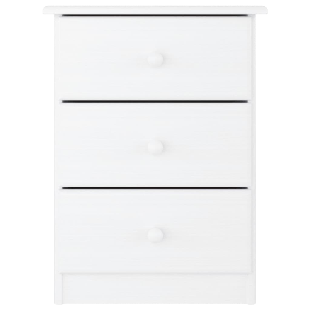 Nattbord ALTA hvit 41x35x55,5 cm heltre furu