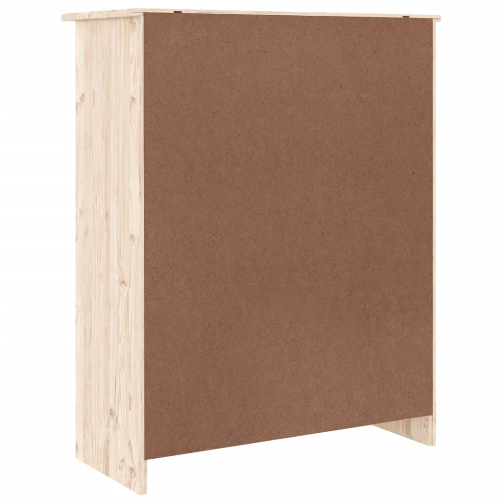 Skoskap ALTA 77x35x96 cm heltre furu