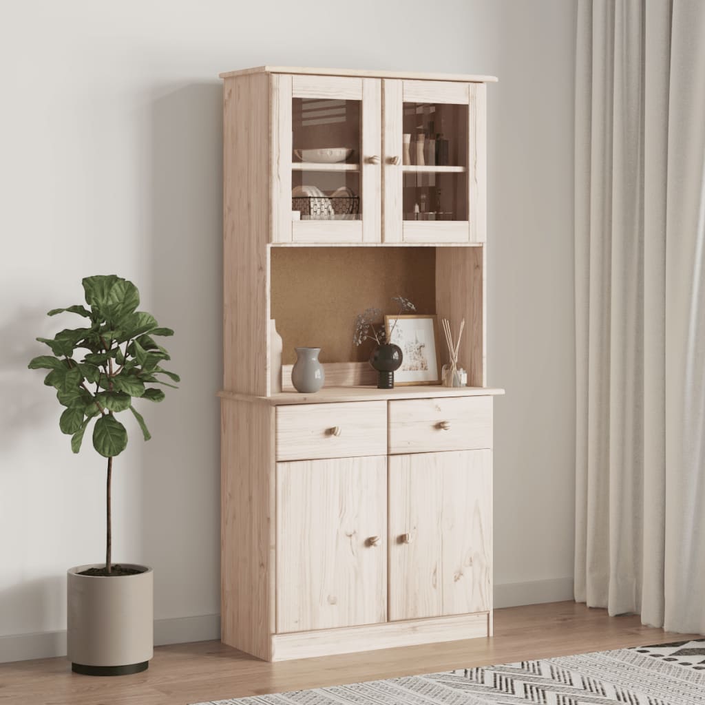 Topp til kommode ALTA 77x30x92 cm heltre furu
