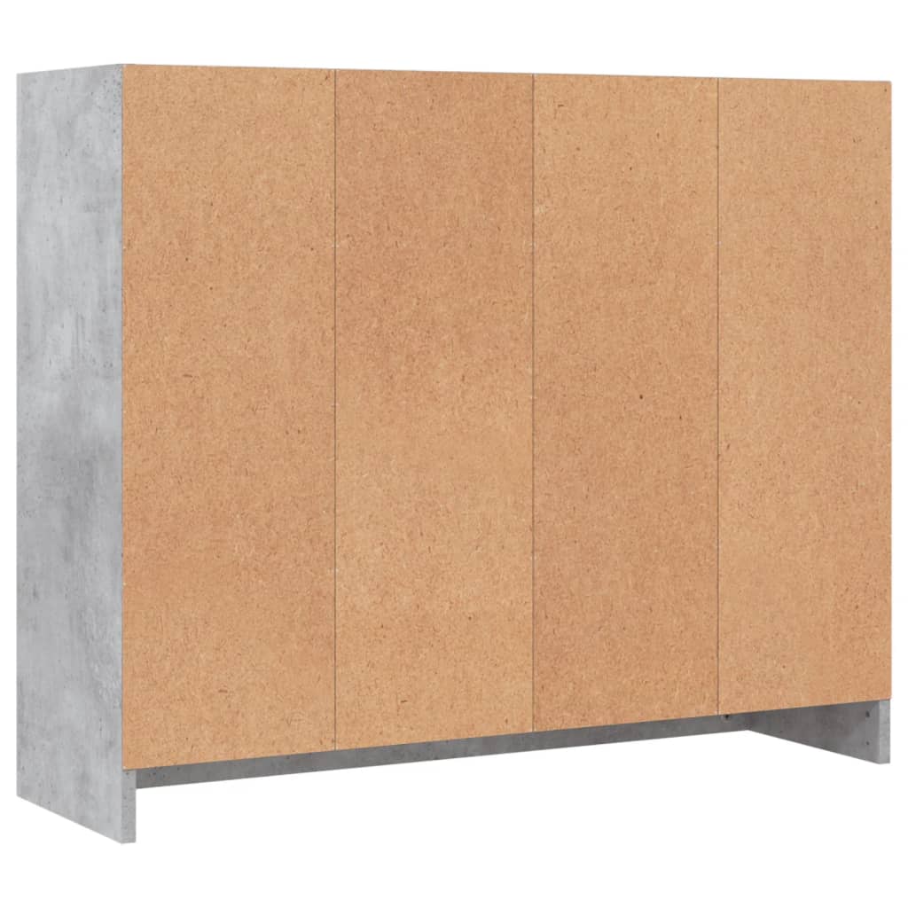 Skjenk betonggrå 91x28x75 cm konstruert tre vidaXL