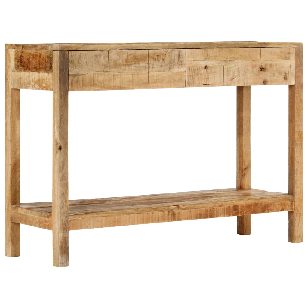 Konsollbord med 2 skuffer 110x35x75 cm heltre mango