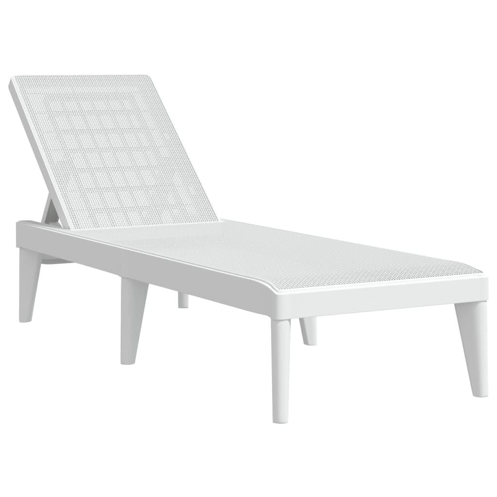 Solseng hvit 186x60x29 cm PP