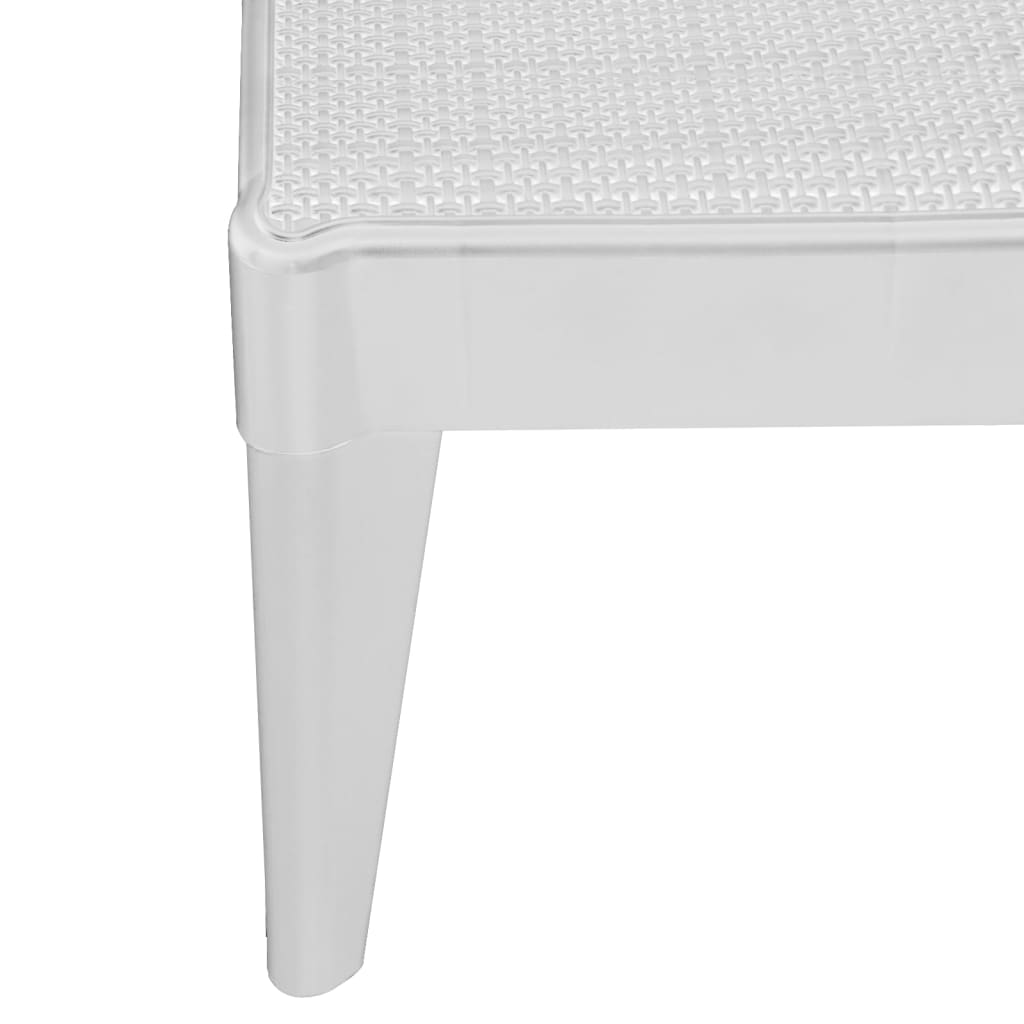Solseng hvit 186x60x29 cm PP