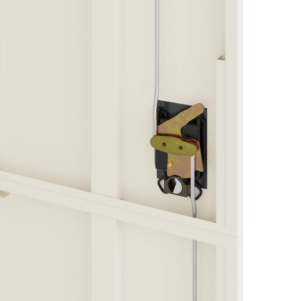 Arkivskap hvit 90x40x200 cm stål