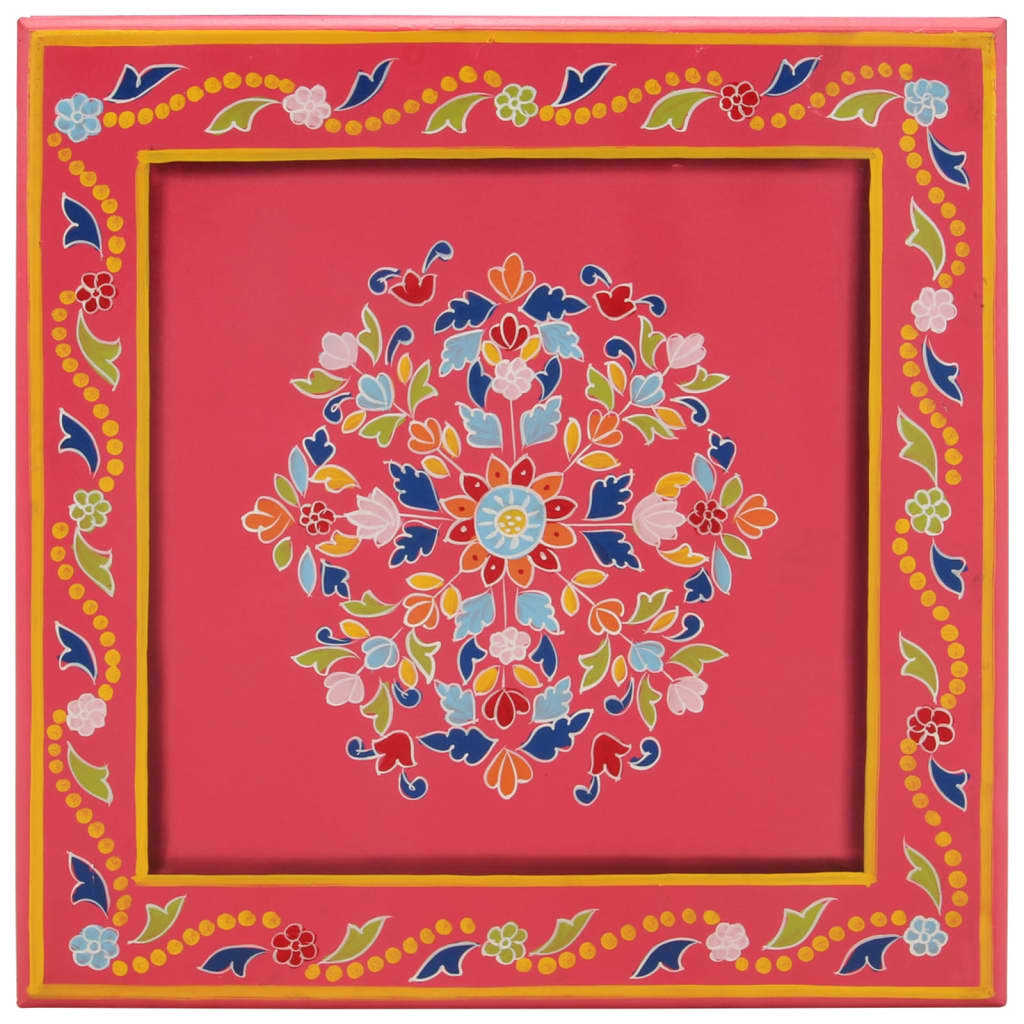Salongbord rosa håndmalt heltre mango