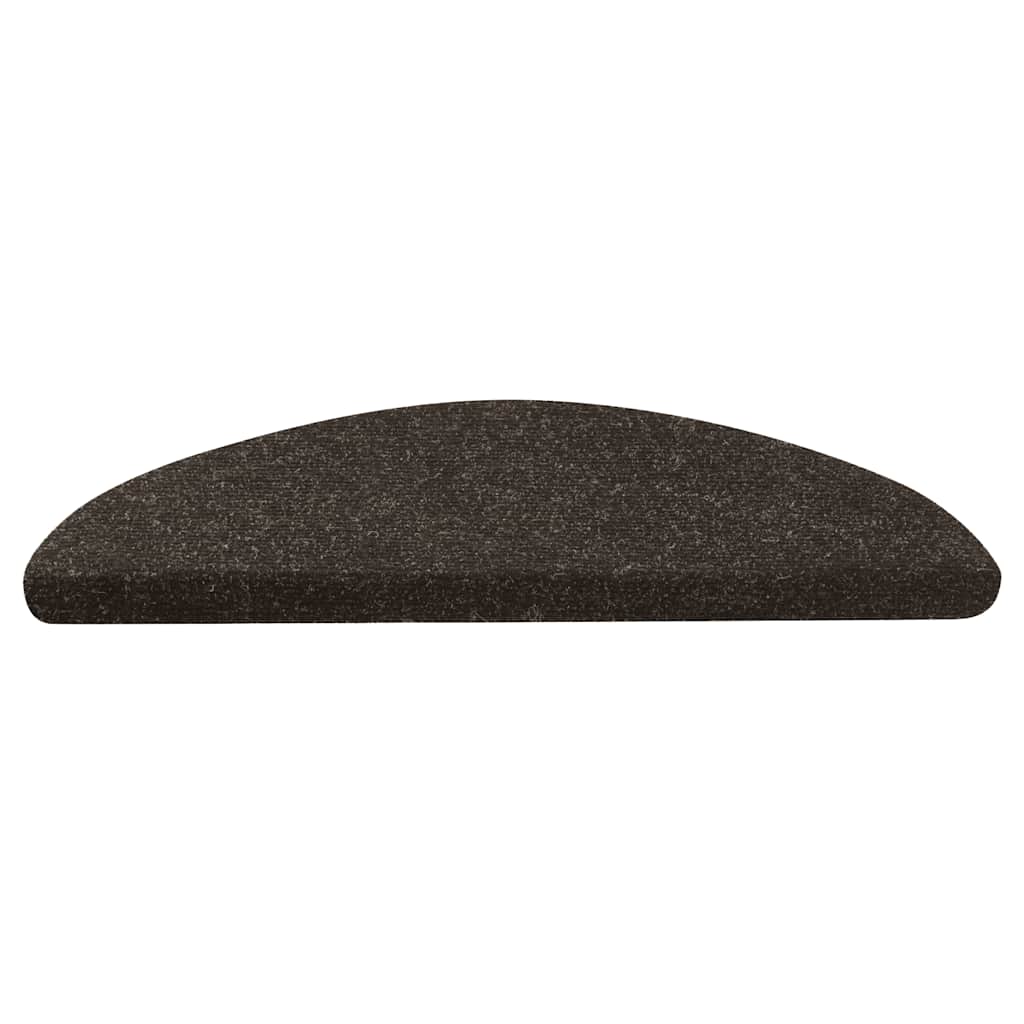 Selvklebende trappematter 10 stk antrasitt 56x17x3 cm