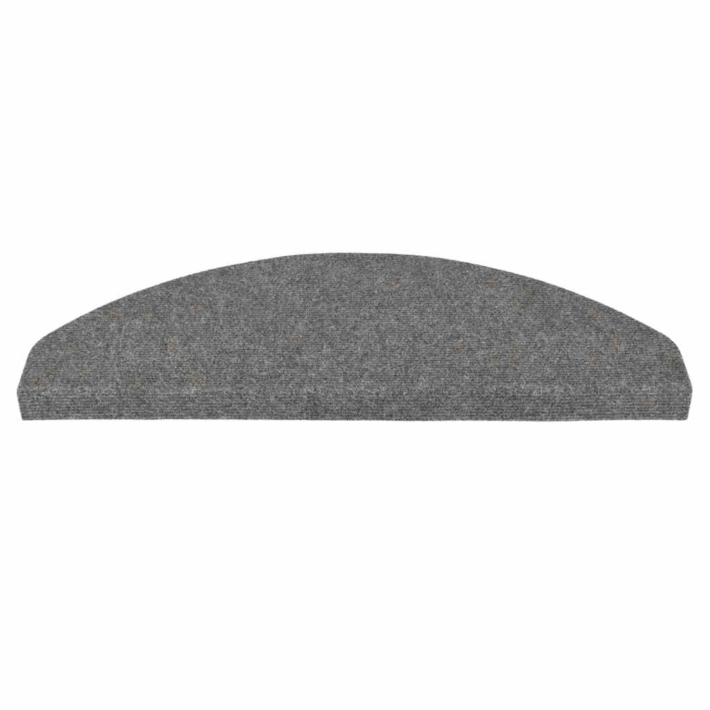 Selvklebende trappematter 10 stk grå 65x22,5x3,5 cm