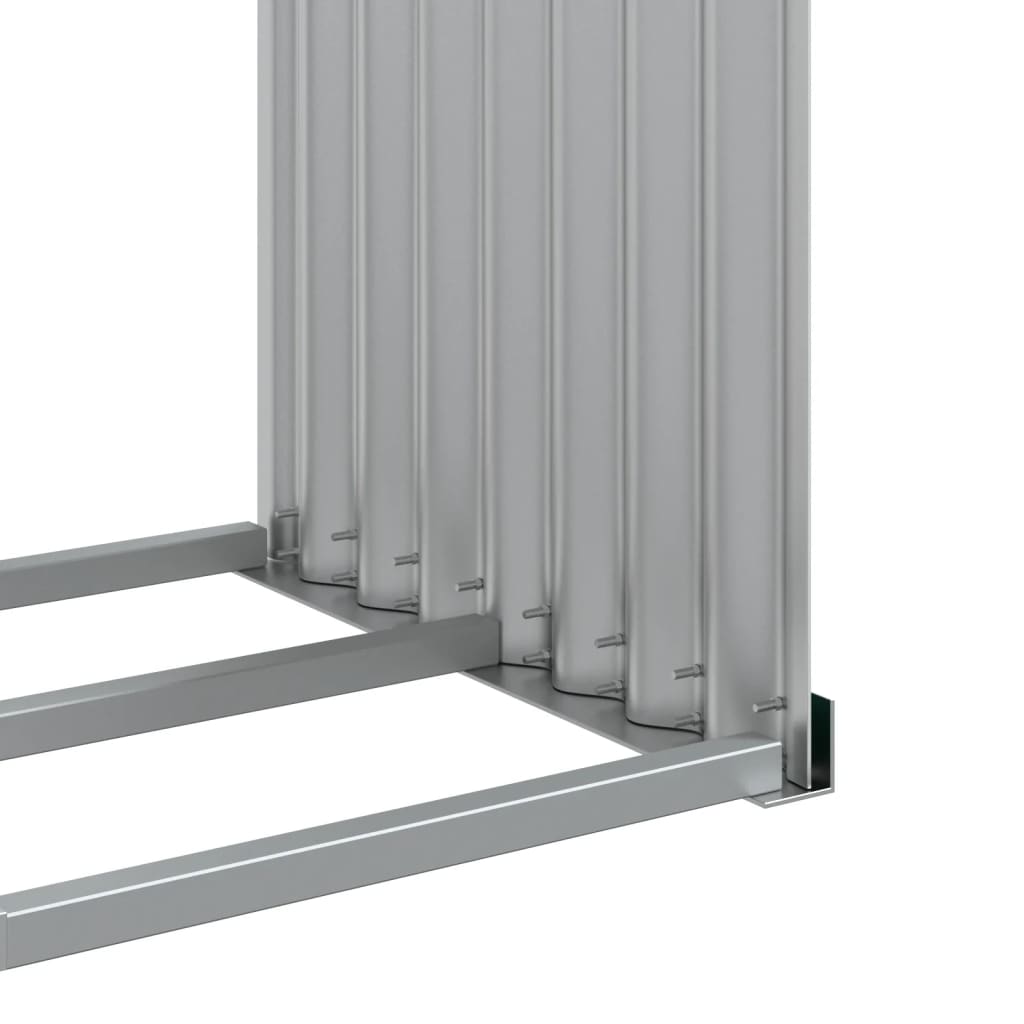 Vedholder grønn 120x45x210 cm galvanisert stål