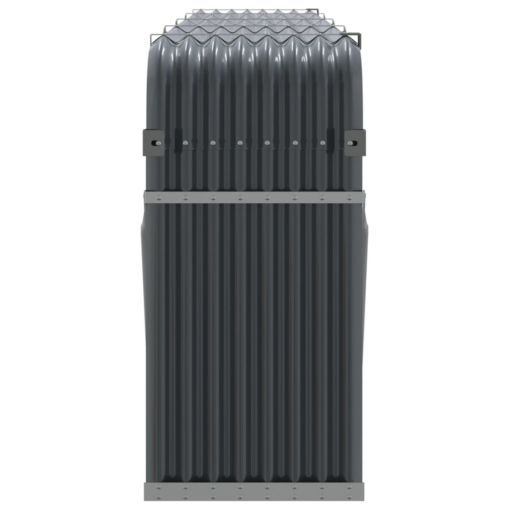 Vedholder antrasitt 300x45x100 cm galvanisert stål