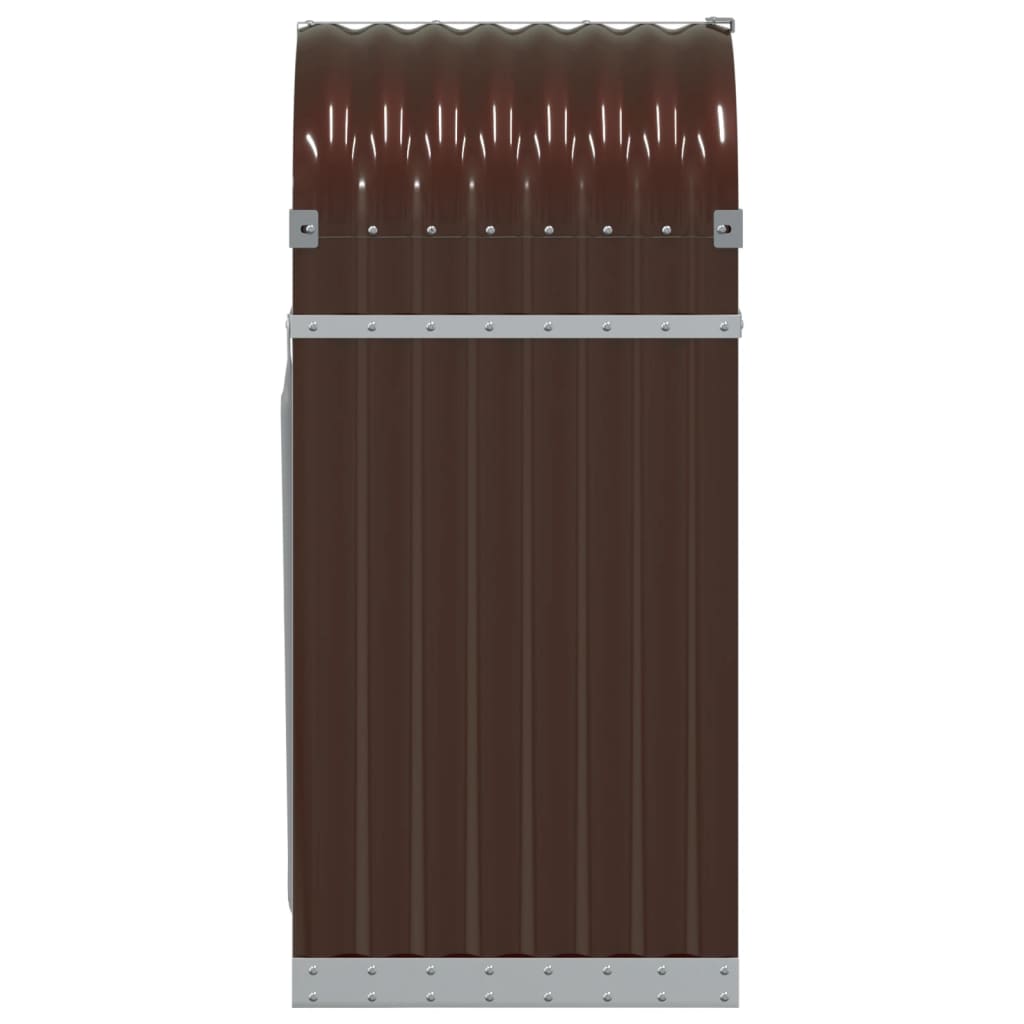 Vedholder brun 40x45x100 cm galvanisert stål