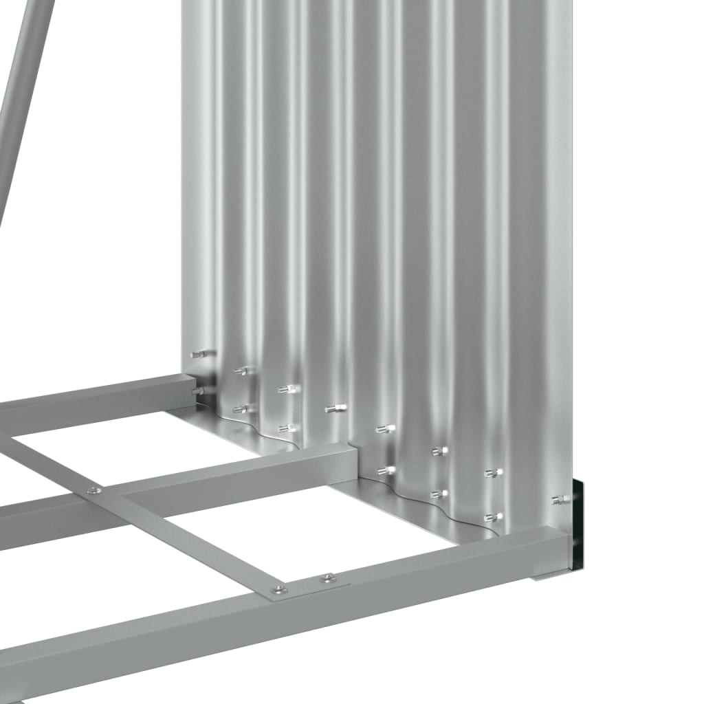Vedholder brun 40x45x170 cm galvanisert stål