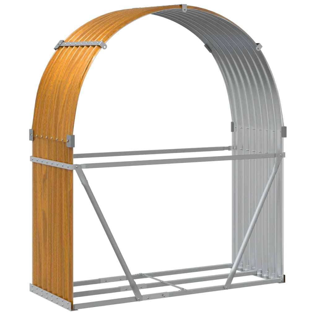 Vedholder treutseende 120x45x140 cm galvanisert stål