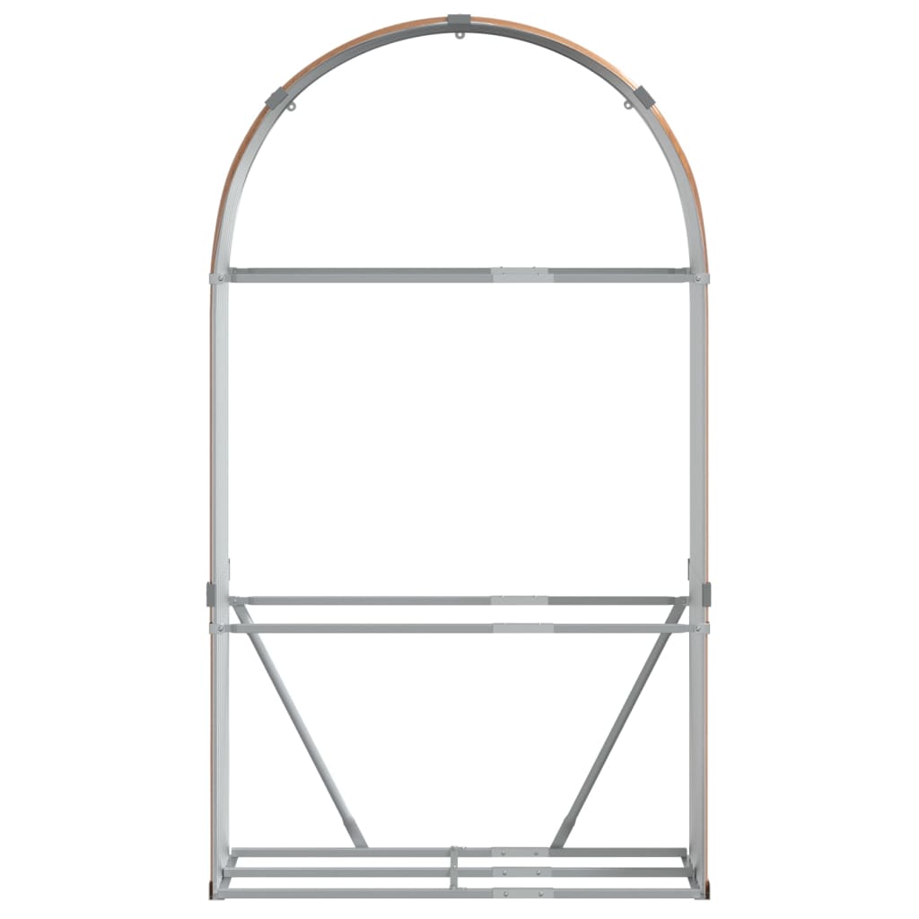 Vedholder treutseende 120x45x210 cm galvanisert stål