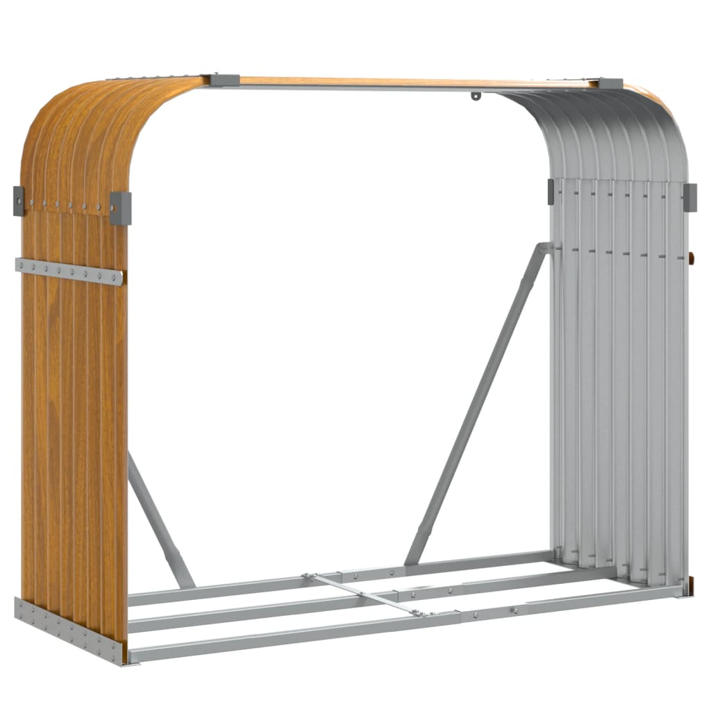 Vedholder treutseende 120x45x100 cm galvanisert stål