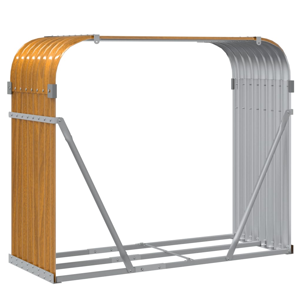 Vedholder treutseende 120x45x100 cm galvanisert stål