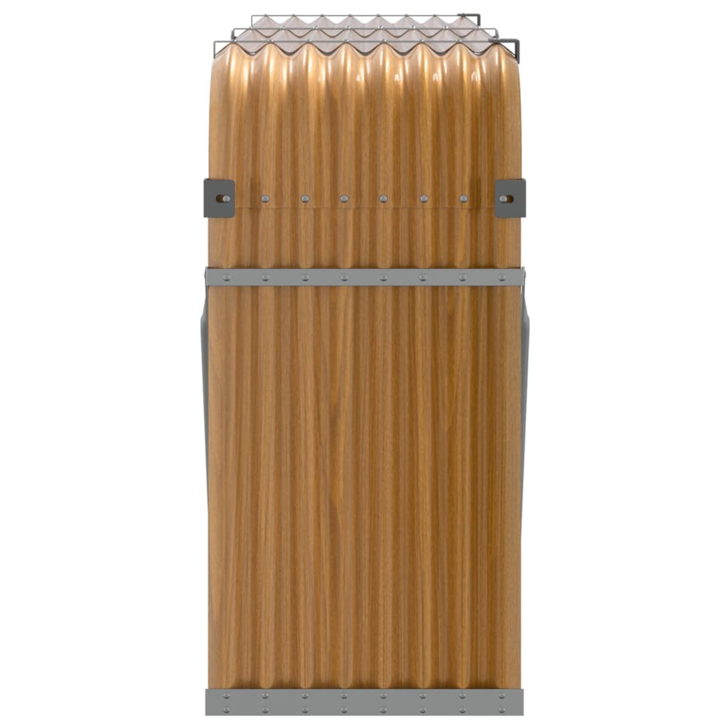 Vedholder treutseende 180x45x100 cm galvanisert stål